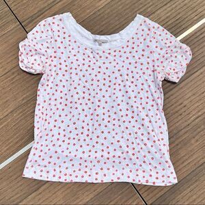 GAP Shirt with Orange Pattern | Size: Small | Color: White